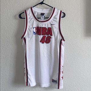 NBA 46 White Net Mens Tank Top